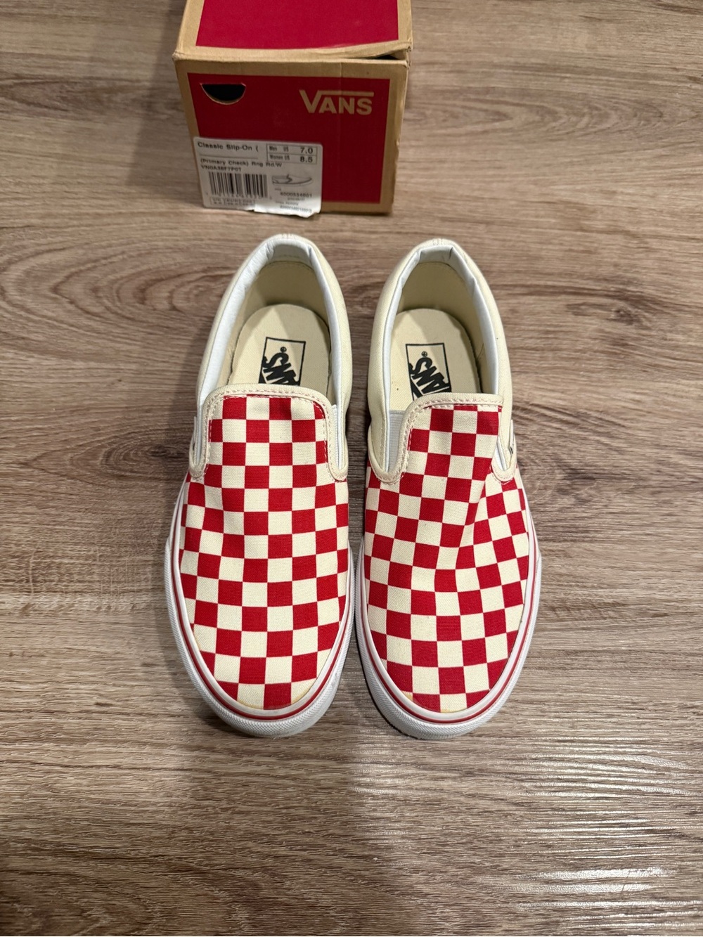 Vans Slip-On Checkered Red